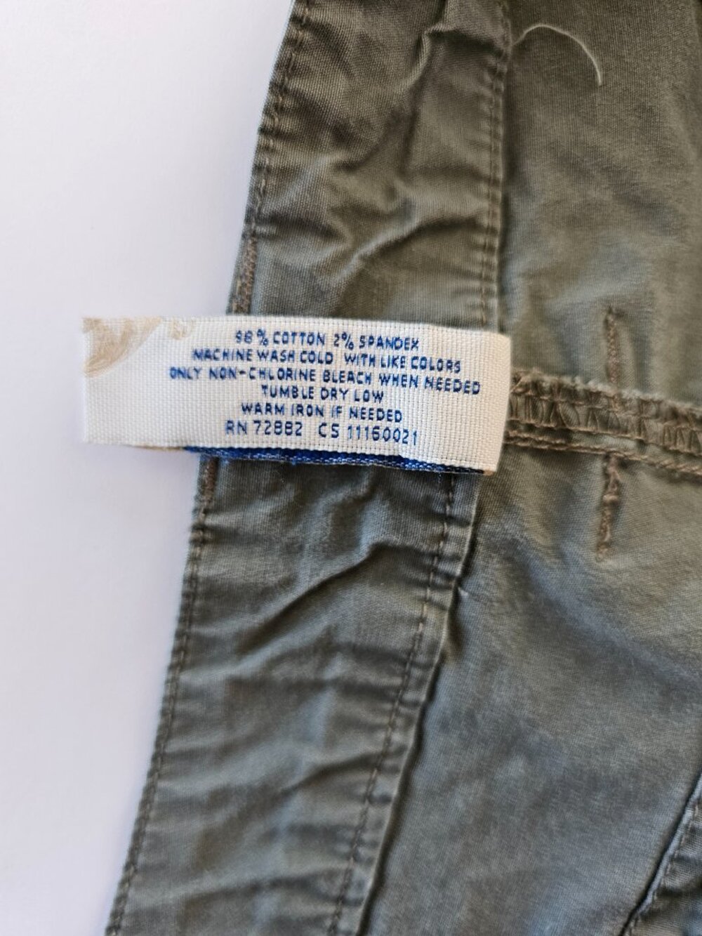 Green Cotton Capri - Picture 7 of 7